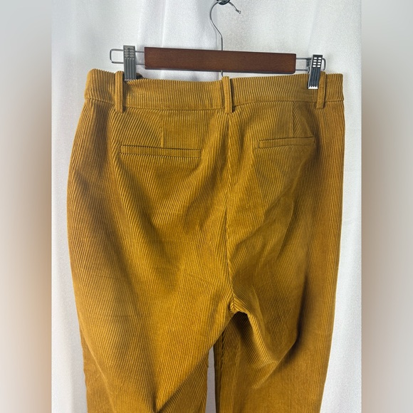 J. Crew Mustard Yellow Corduroy Pants in Women Size 8 100% Cotton EUC - Picture 5 of 11